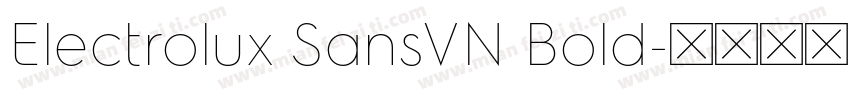 Electrolux SansVN Bold字体转换
